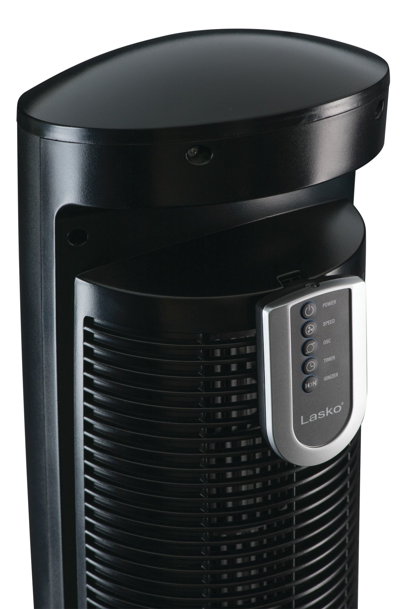 Lasko Wind Curve 42" Tower Fan: Oscillating, 3-Speed, Remote, Ionizer, Black