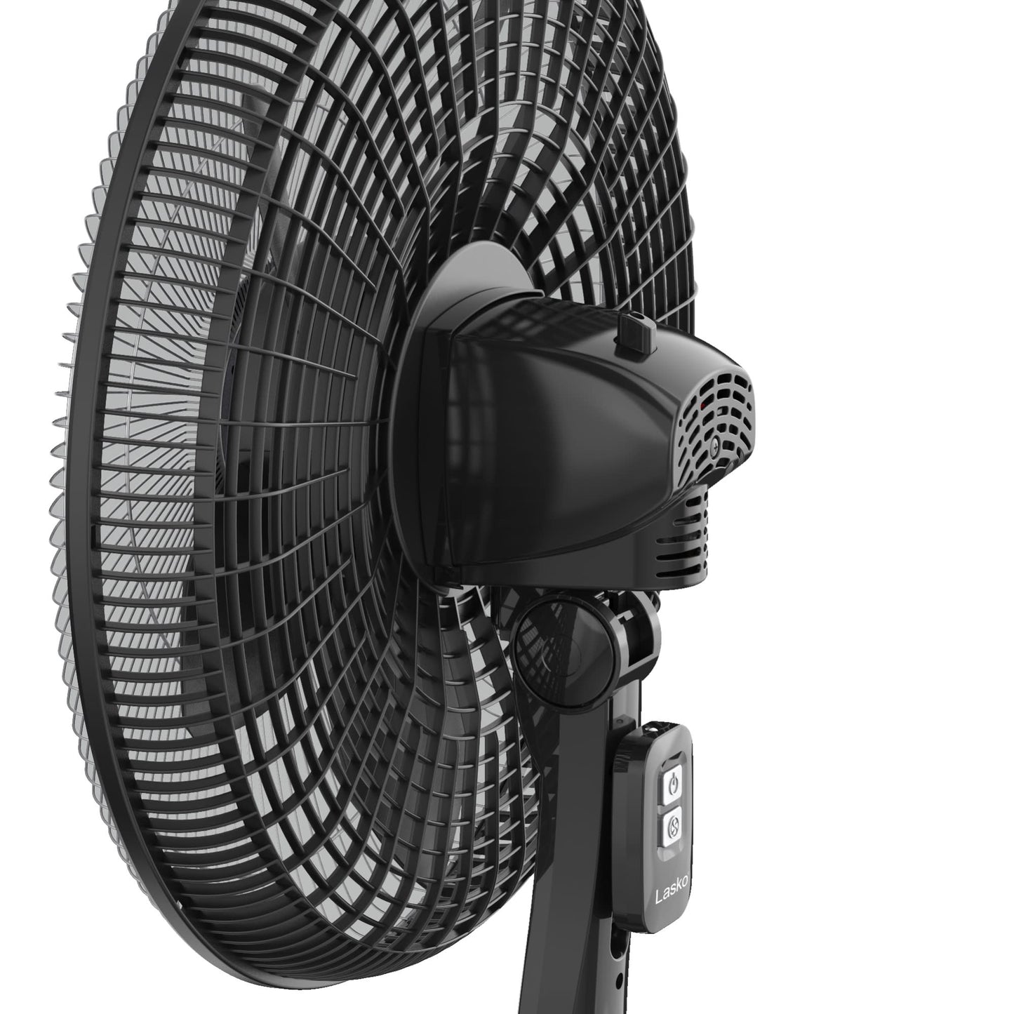 Lasko Cyclone Max 18" Pedestal Fan: Oscillating, 4-Speed, Remote, Black