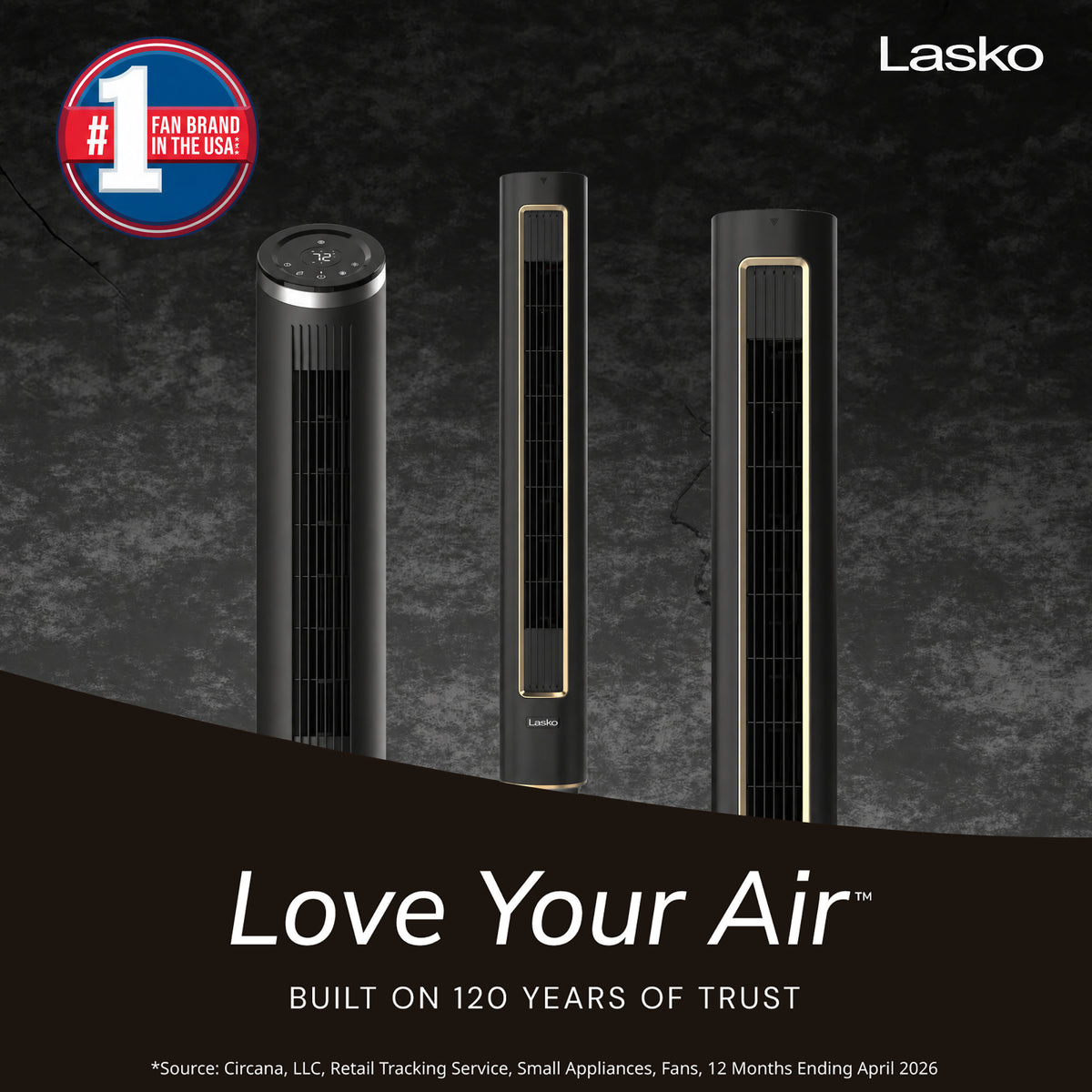 Lasko Pinnacle 40" DC Tower Fan: Oscillating, 12-Speed, Remote, Timer
