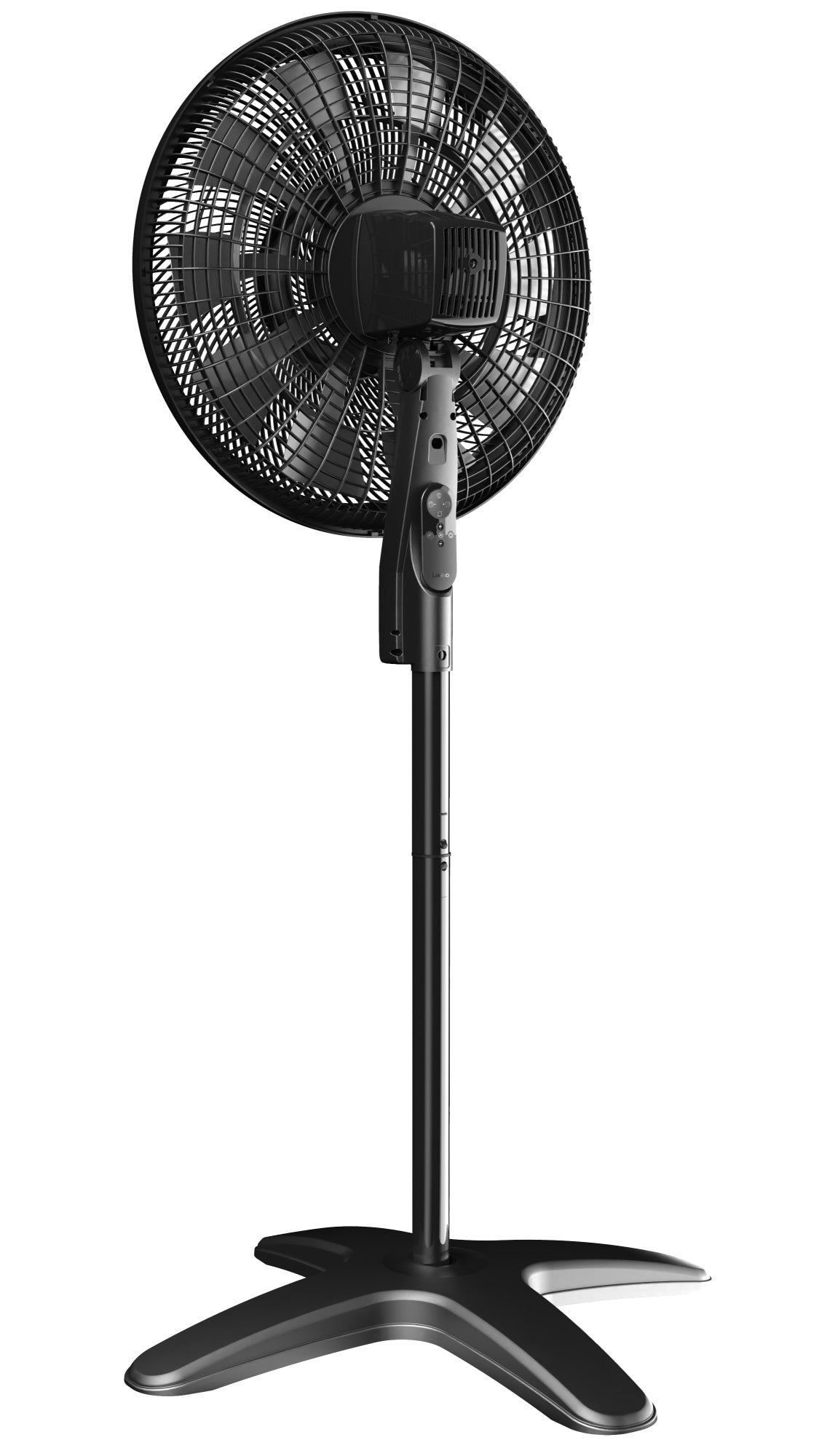 Lasko Windstorm 18" Pedestal Fan: Oscillating, 4-Speed, Remote, Black