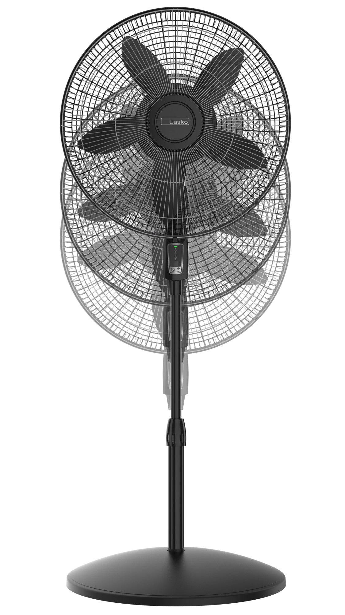 Lasko Cyclone Max 18" Pedestal Fan: Oscillating, 4-Speed, Remote, Black