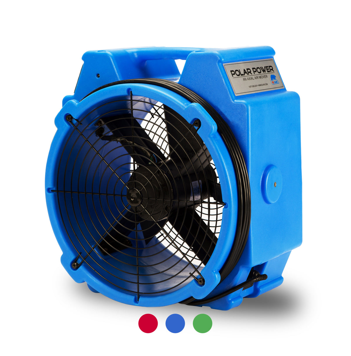 B-Air 1/4 HP Axial Air Mover & Blower Fan: 3300CFM, 2-speed, GFCI, 25' cord