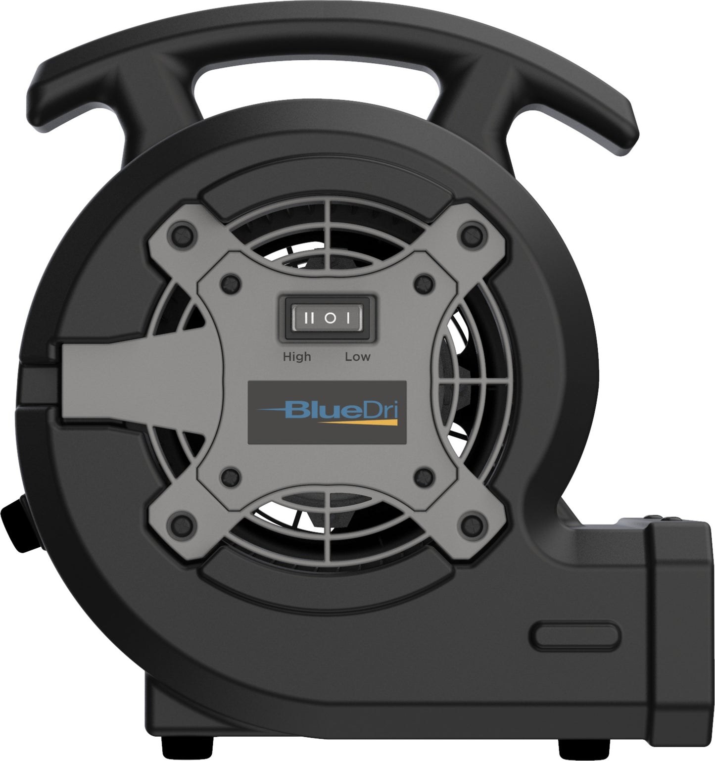 BlueDri 1/8 HP 13" Air Mover Blower Fan: 2-Speed, High Velocity, Black