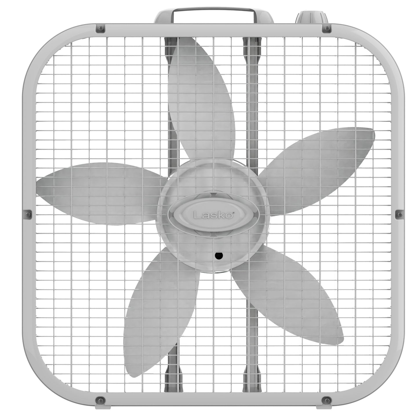 Lasko 20" Box Fan: 3-Speed, Weather-Resistant Motor, White