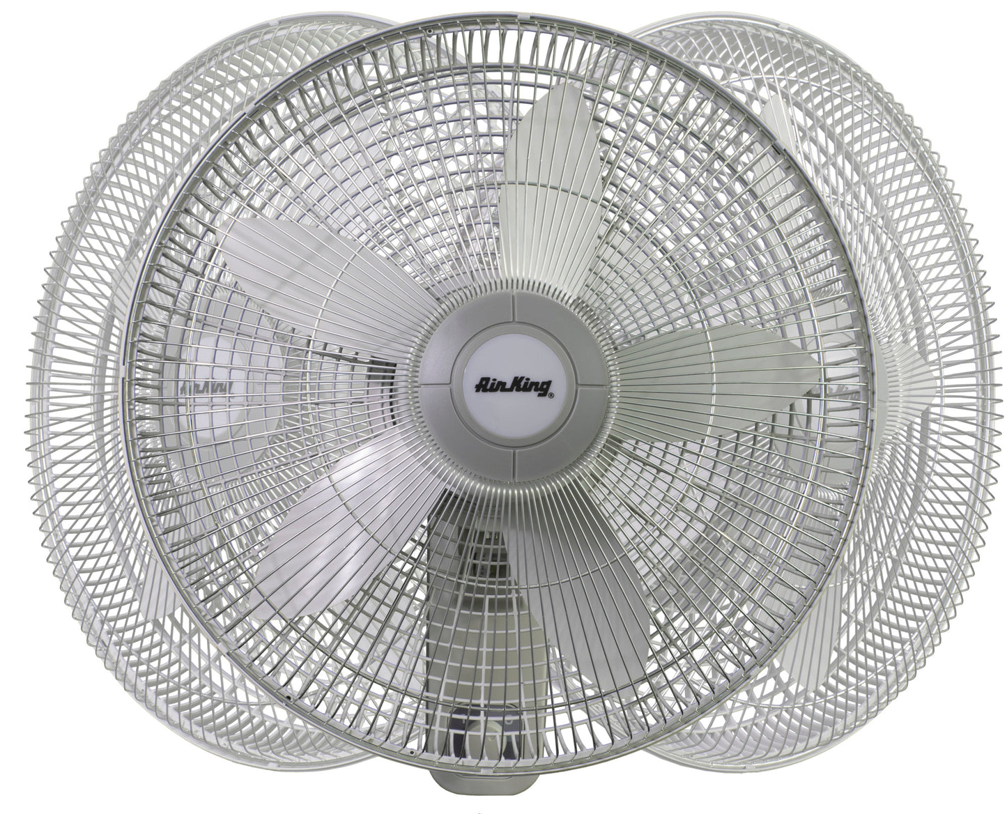 Air King 1/20 HP 18" Commercial Grade Wall Mount Fan: Oscillating, 3-Speed, Gray