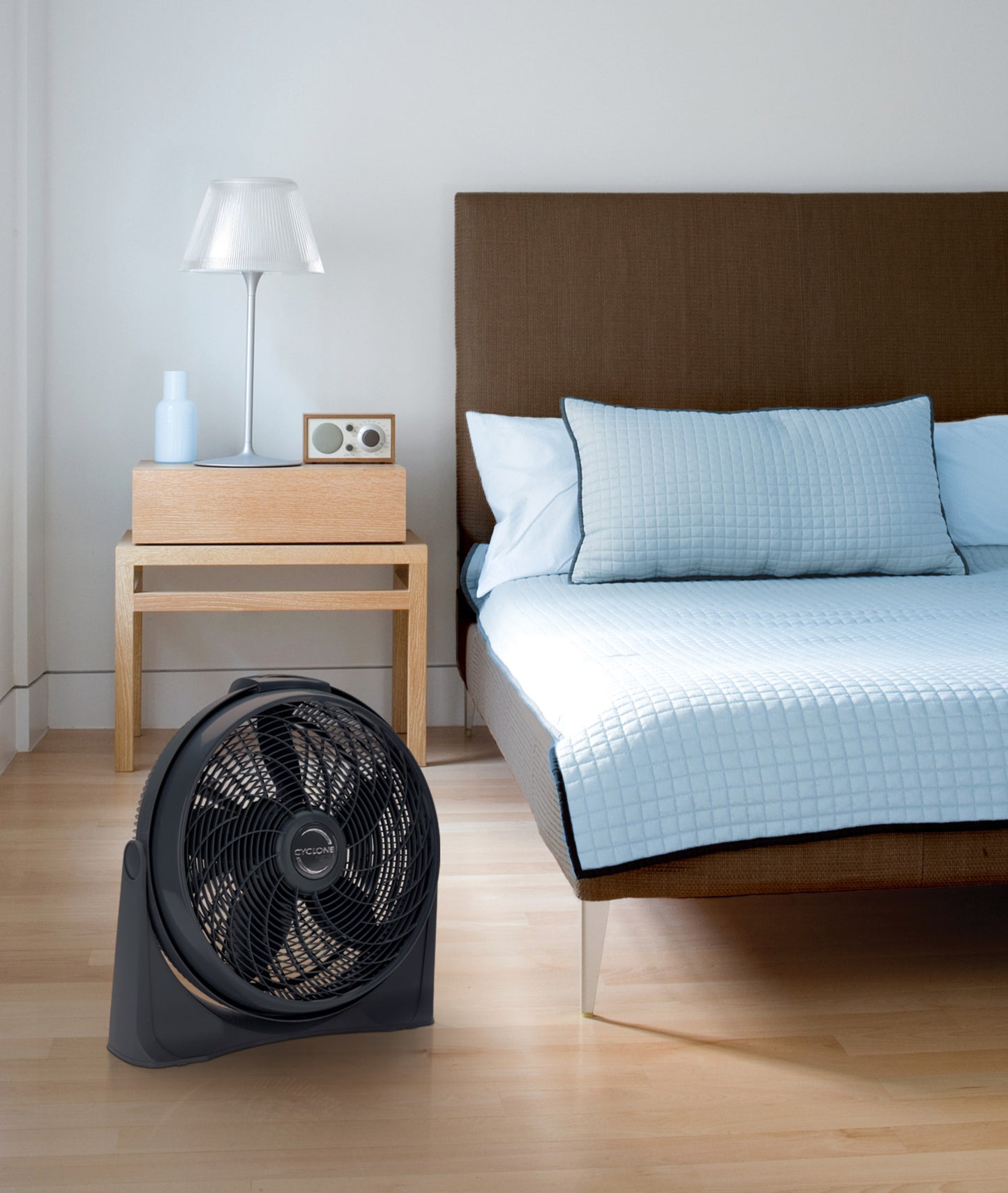 Lasko Cyclone 20" Air Circulator Fan: Wall Mount, 4-Speed, Remote, Black