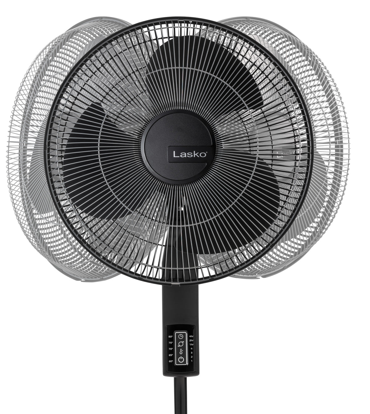 Lasko 16" Pedestal Fan: Oscillating, 4-Speed, Remote, Timer, Thermostat