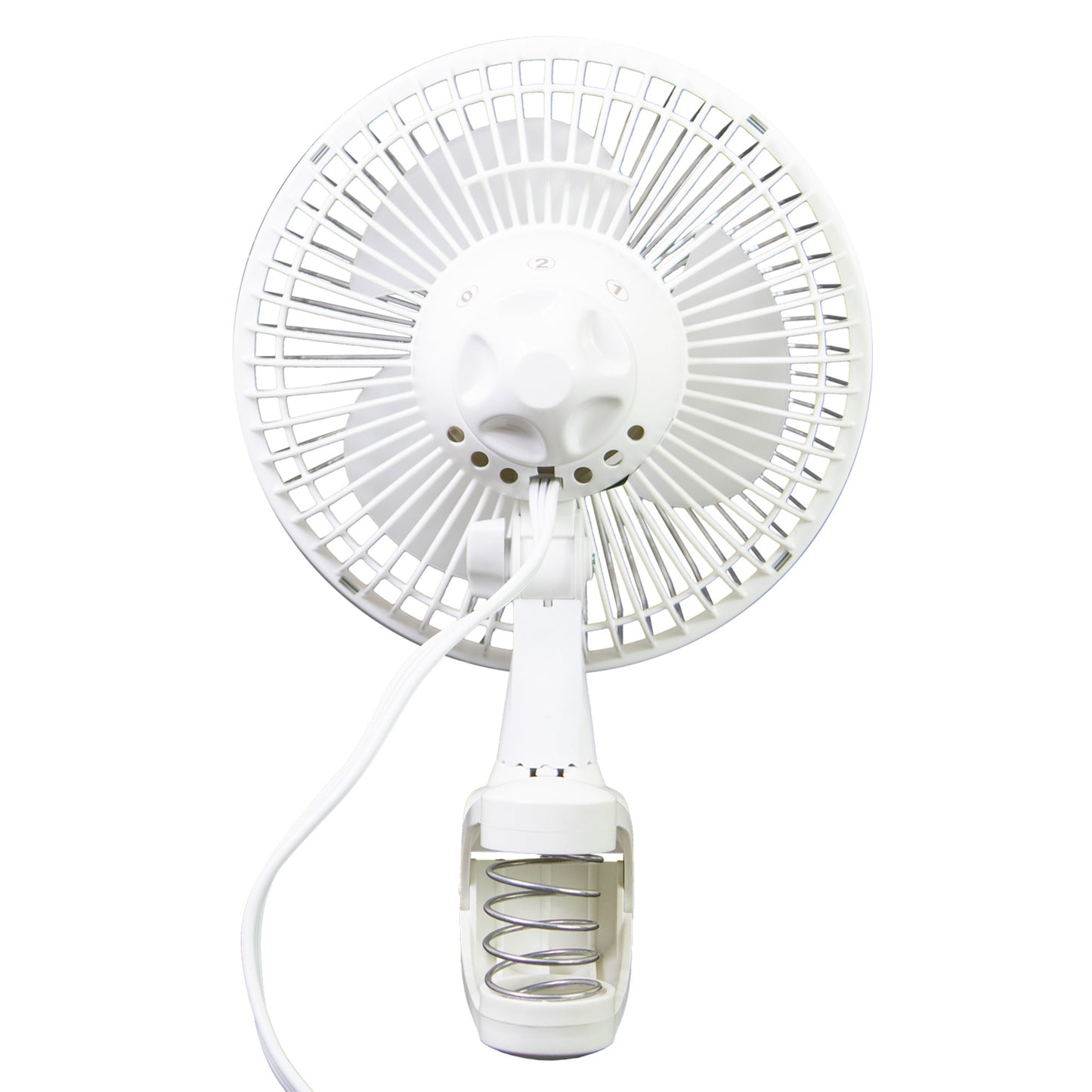 Air King 6" Commercial Grade Clip-On Fan: 2-Speed, Pivoting, White