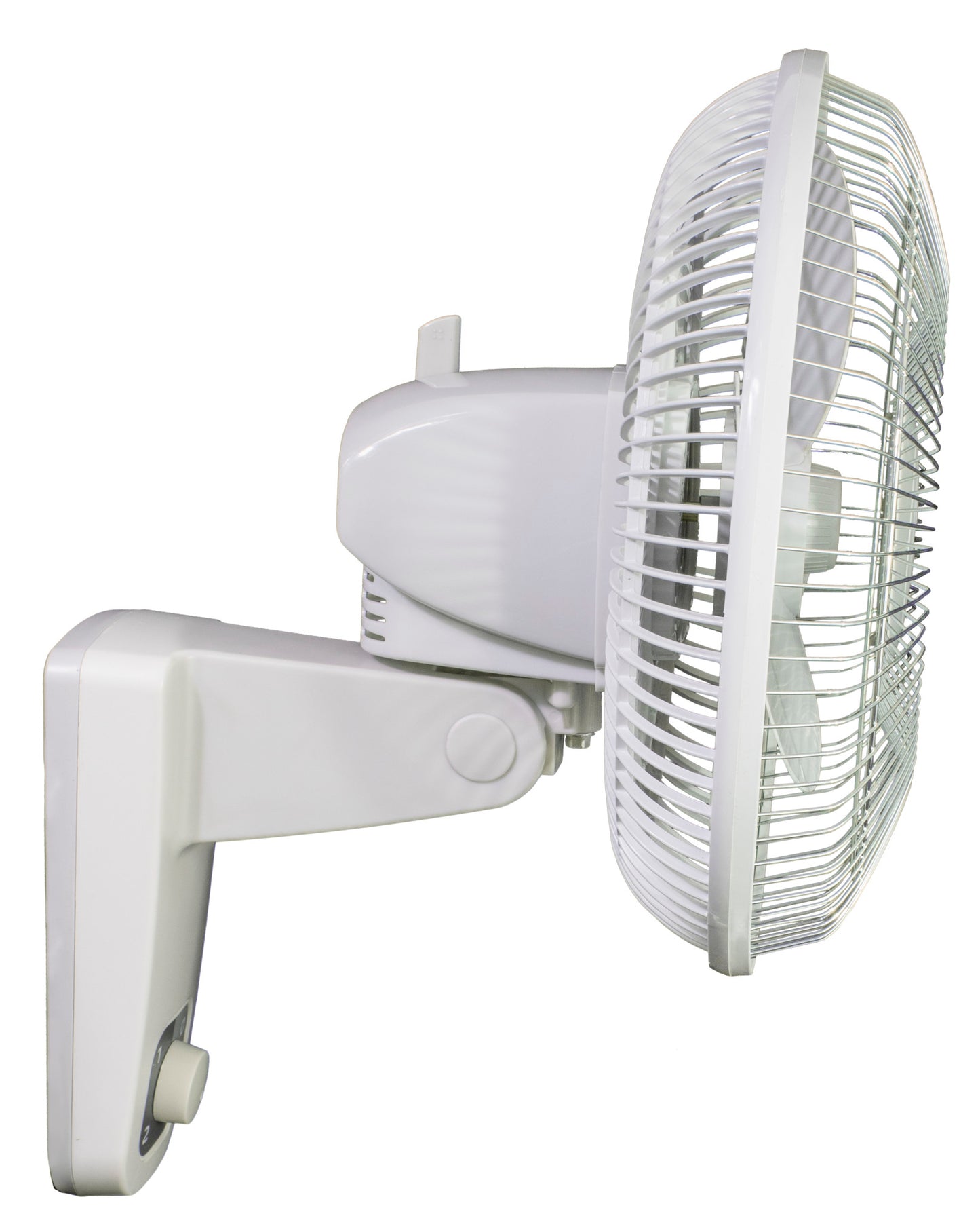 Air King 1/50 HP 12" Commercial Grade Wall Mount Fan: Oscillating, 3-Speed, Gray