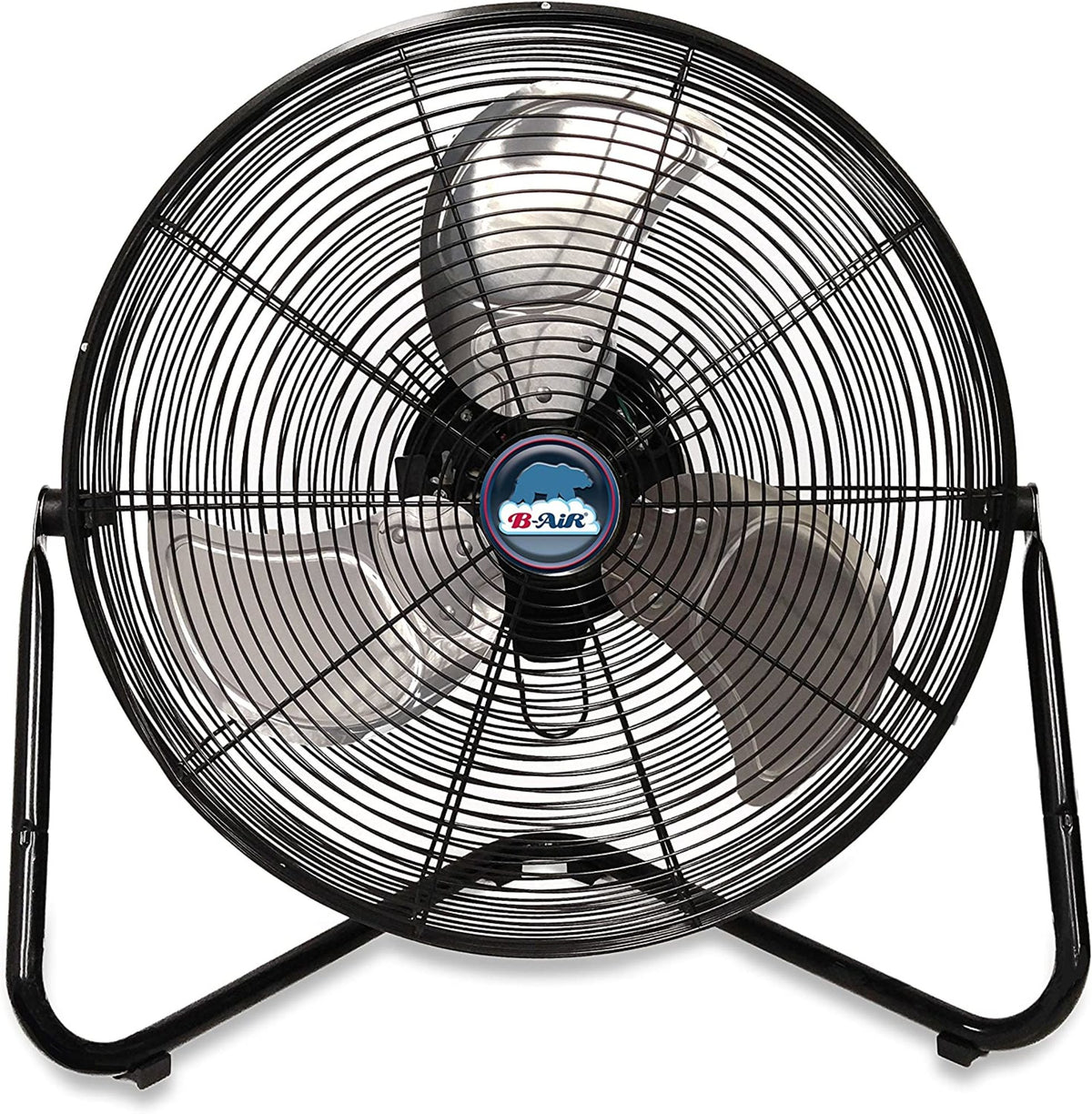 B-Air 20" High Velocity Floor Fan: wall mount, 3-speed, pivoting