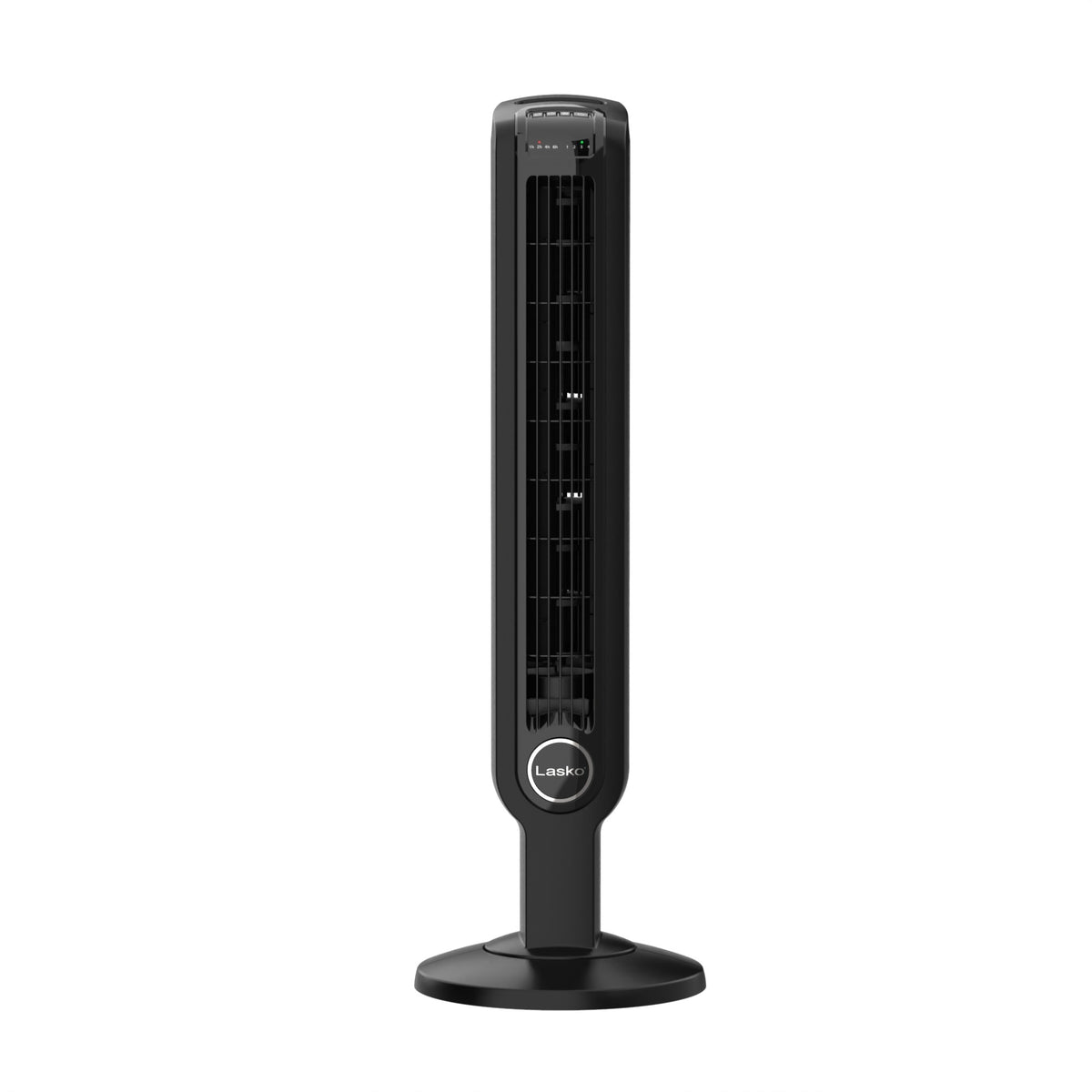 Lasko 36" Tower Fan: Oscillating, 4-Speed, Remote, Timer, Dark Mode, Black