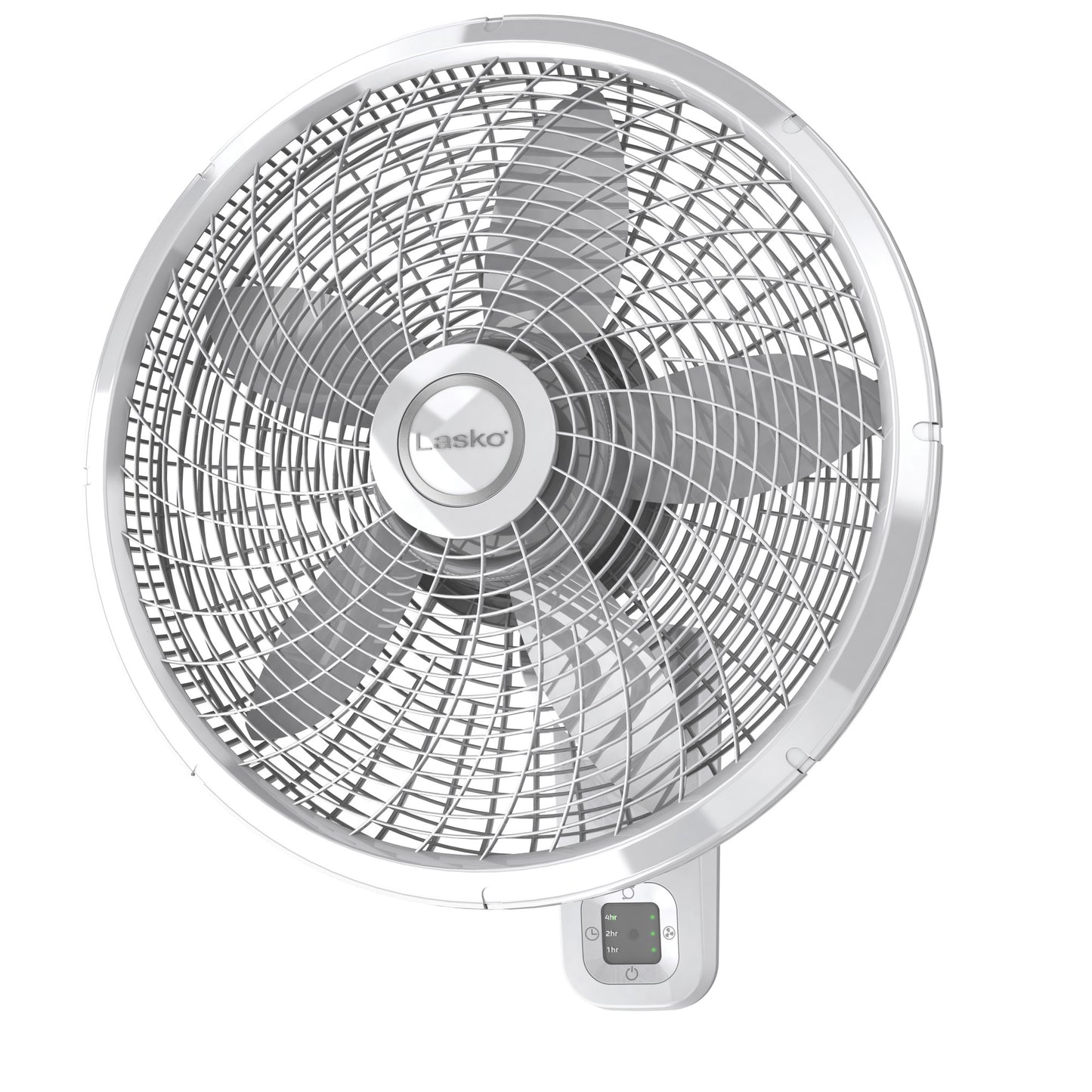Lasko 18" Wall Mount Fan: Oscillating, 3-Speed, Remote, Timer, White