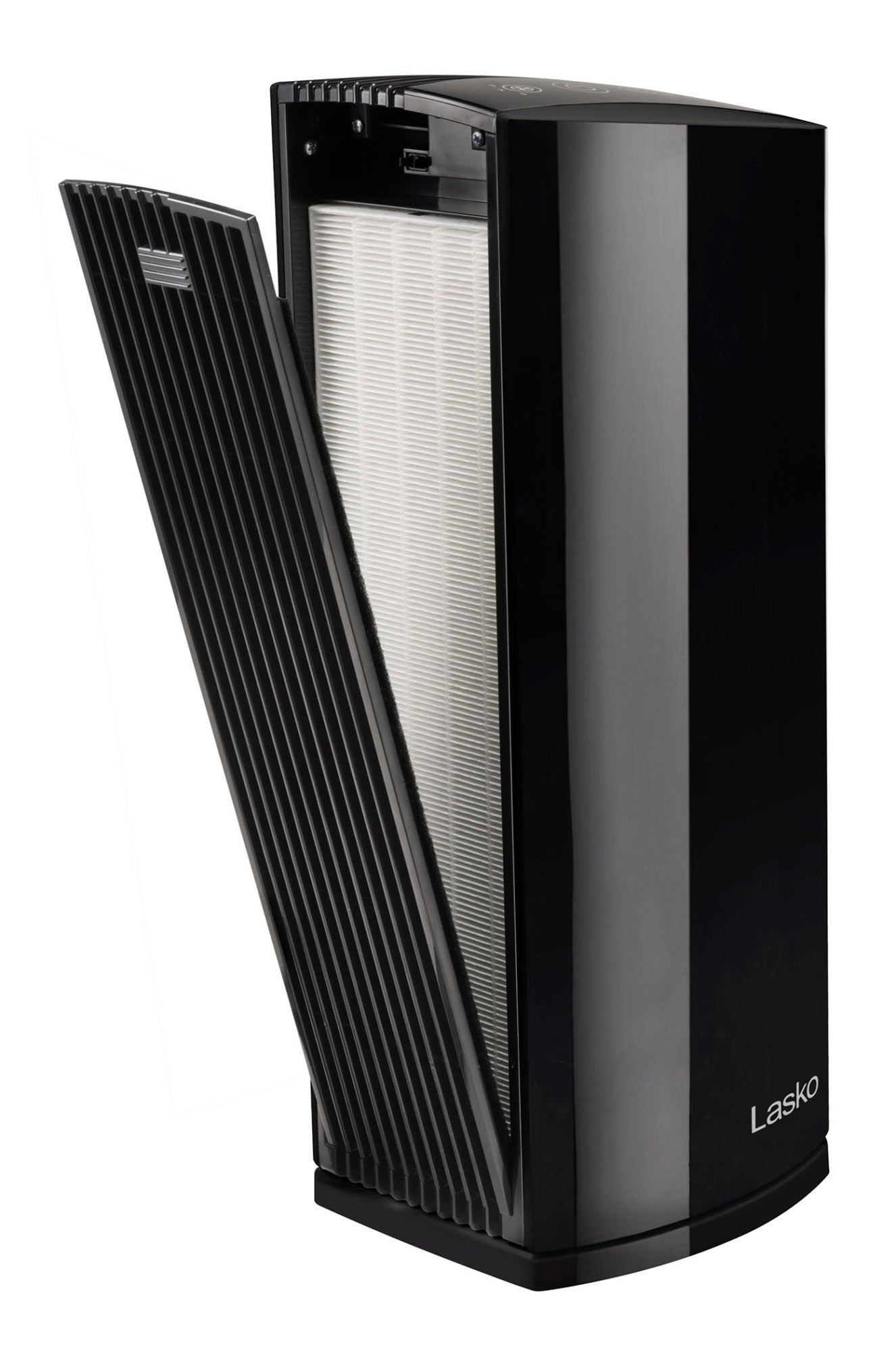 Lasko Smart Air Purifier with True HEPA Filter, Works with Alexa, LP450S, Black